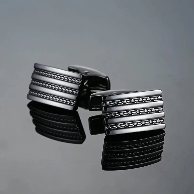 Boutons de manchette originaux de haute qualité pour hommes en cuivre, gravure laser, boutons de manchette de marque pour hommes, accessoires de costume, bijoux de mode