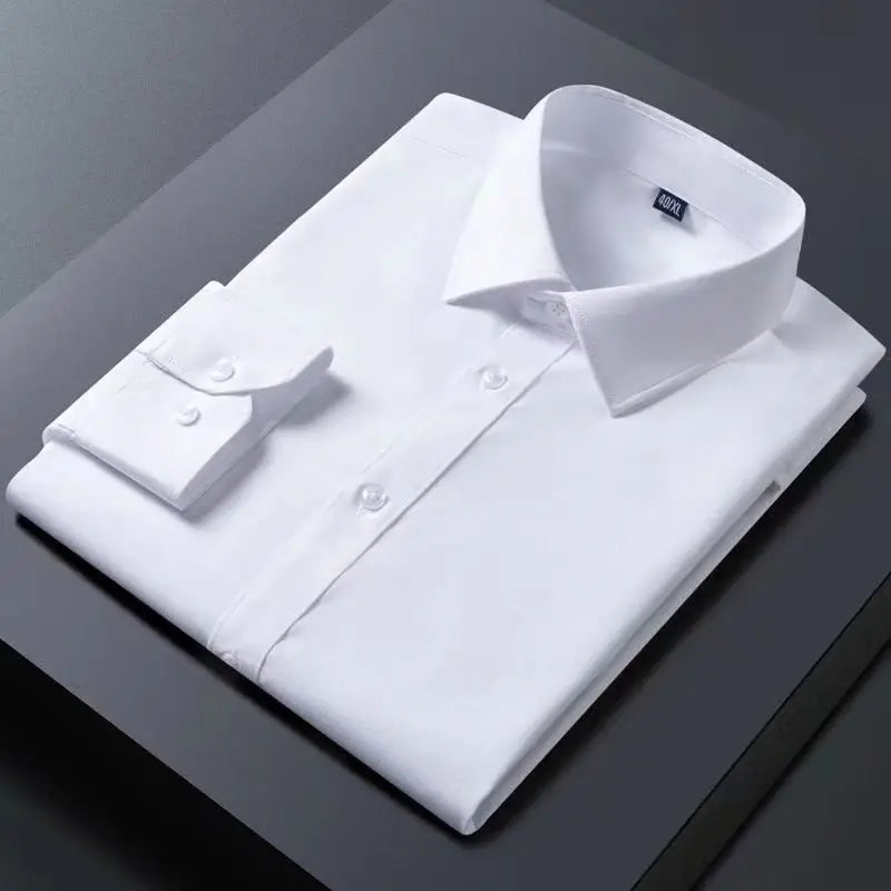 Chemise homme manches longues stretch professionnelle unie et fine