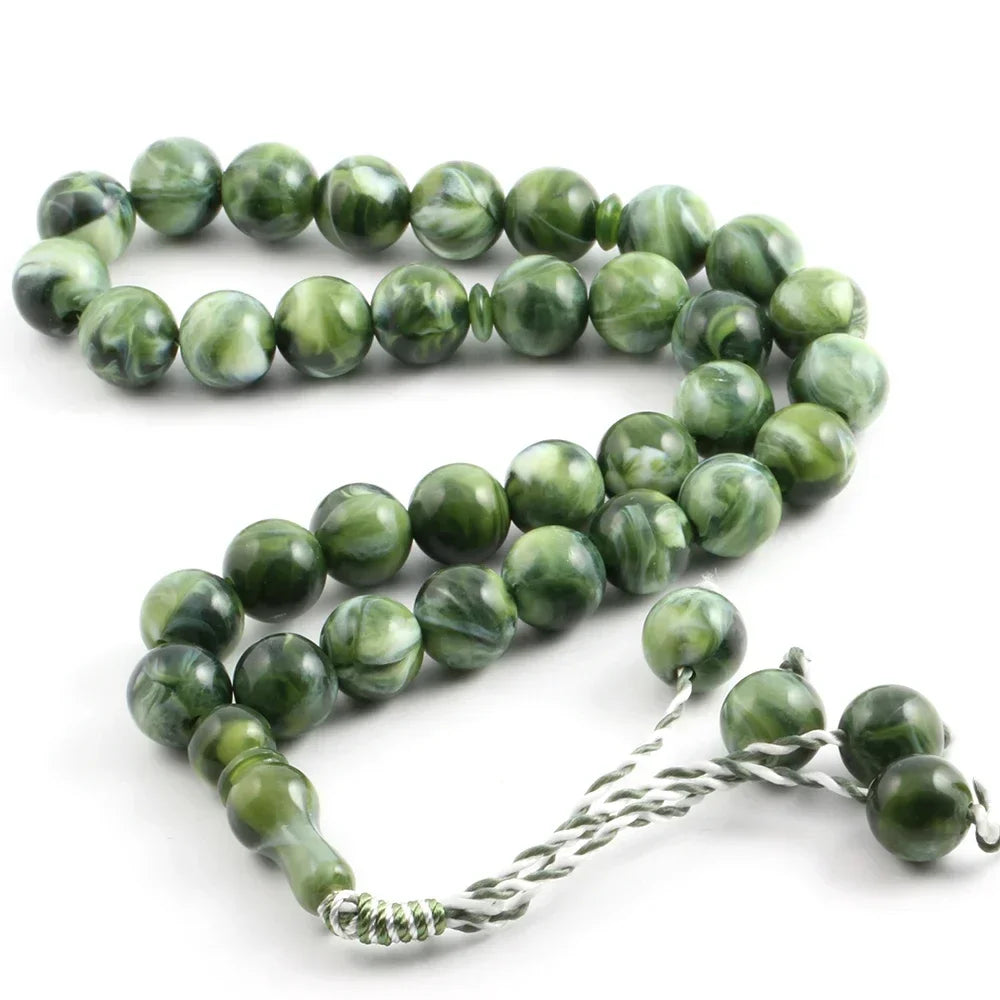 Yoga Bracelet 10 Styles Semi Precious Stone Prayer 14mm Round Rosary Bracelet Meditation Bracelet Muslim Ramadan Boho Jewelry