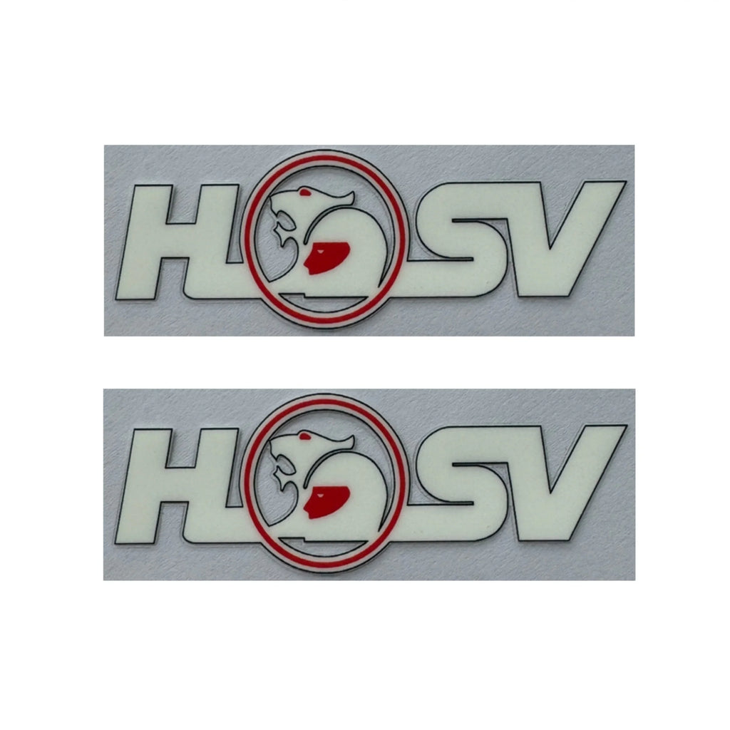 2-Pack HSV Racing Flag Car Badge Logo Sticker - Horton Vehicle Accessories