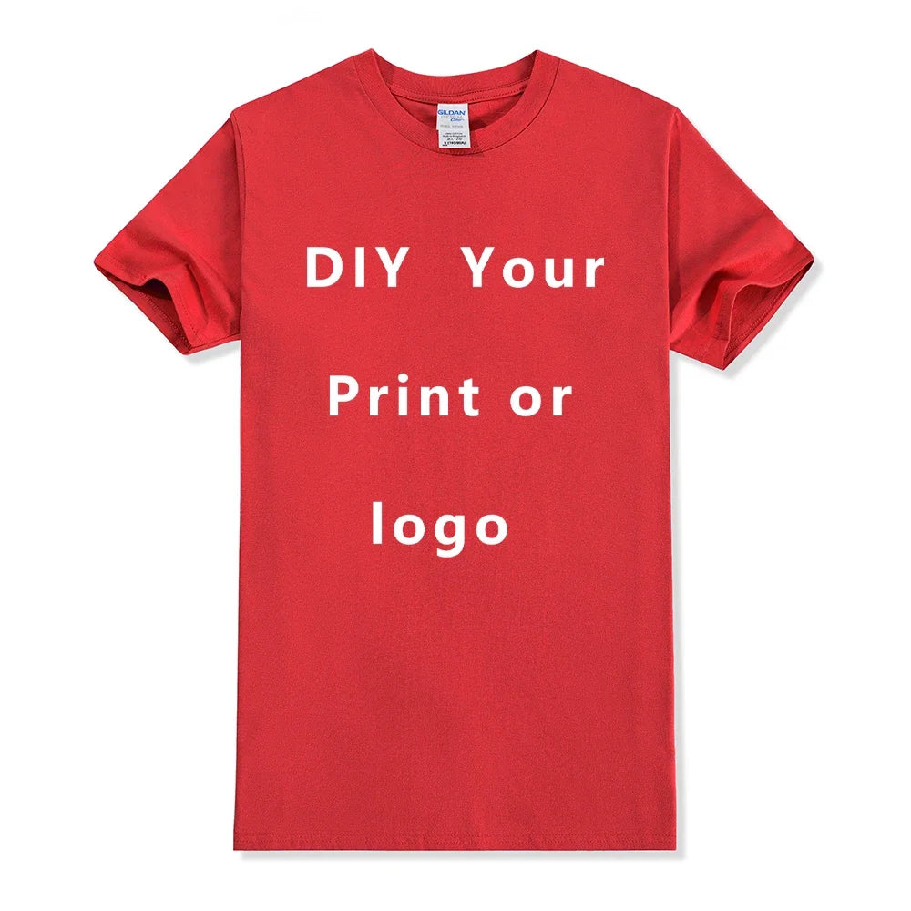 T-shirt personnalisé homme et femme, Créez votre propre logo, texte, photo, recto et verso, Les deux côtés offerts, Taille européenne, Coton, T-shirt personnalisé