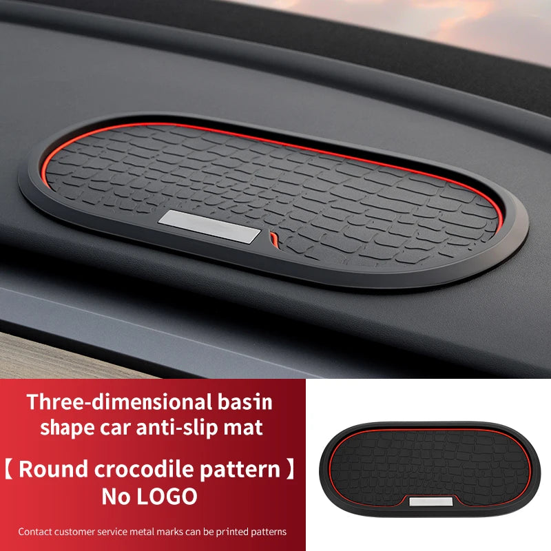 Car Anti-Slip Mat Dashboard Storage Pad Phone & Ornament Holder High Temperature Resistant Interior Accessories
