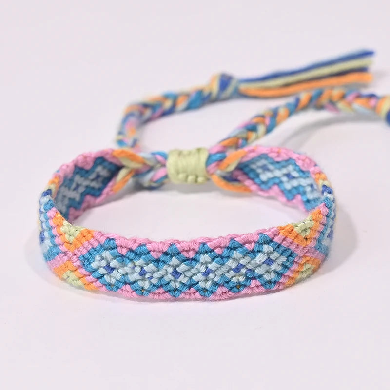 Bracelet d'amitié bohème tressé en corde pour femmes, style plage d'été, bijoux ethniques Nibir