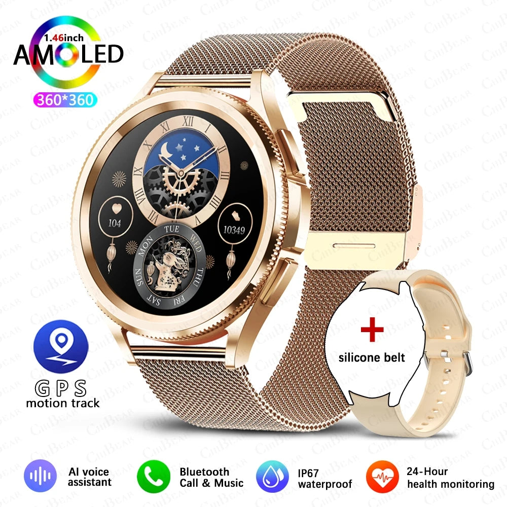 2025 Nouvelle montre connectée intelligente 6 pour hommes, sports de plein air, plus de 100 modes sportifs, montre étanche IP68, écran HD AMOLED, Smartwatch Android IOS