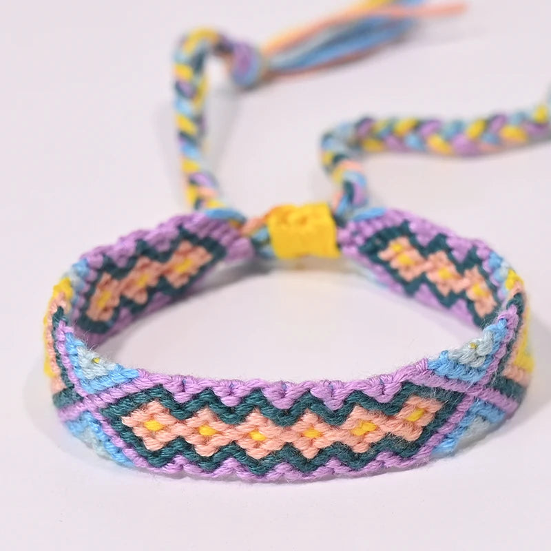 Bracelet d'amitié bohème tressé en corde pour femmes, style plage d'été, bijoux ethniques Nibir