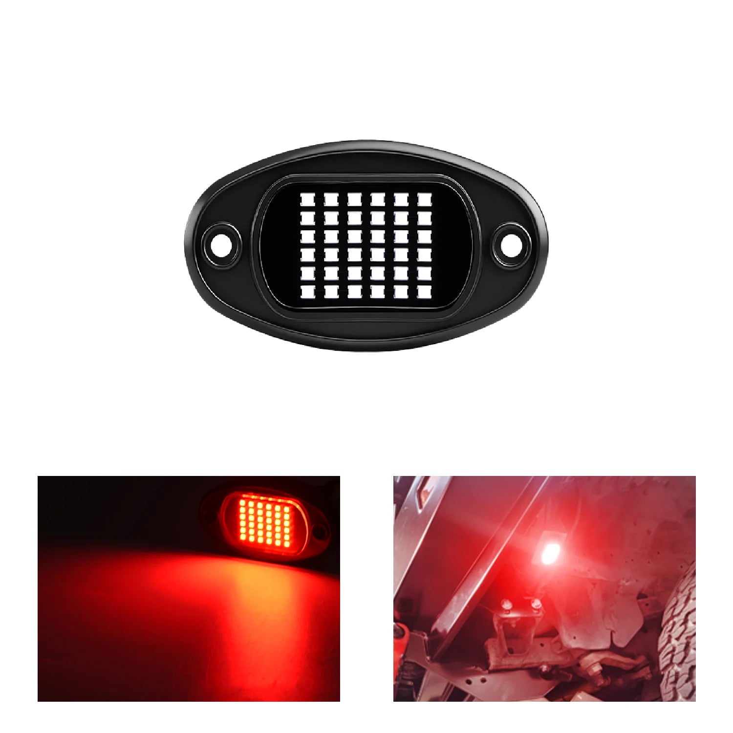 1x Feu de navigation de voiture moto pour fixation 36smd LED Décoratif Châssis 4x4 Tout-terrain Camion SUV Rock 12v Lumière d'ambiance