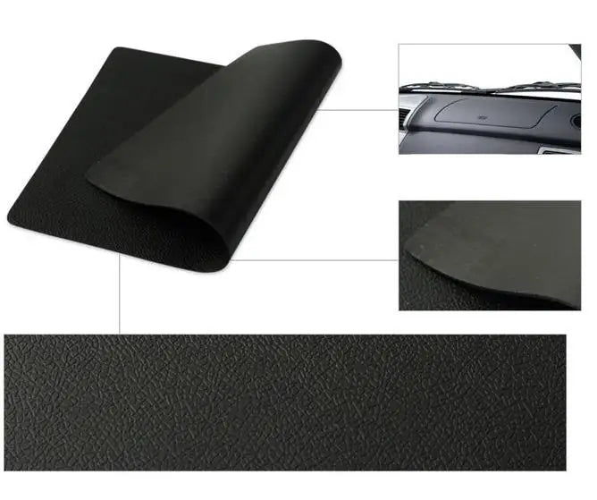 Grand tapis adhésif antidérapant en PVC pour tableau de bord de voiture, tapis de rangement antidérapant en silicone, tampon adhésif antidérapant pour support de téléphone et de clés