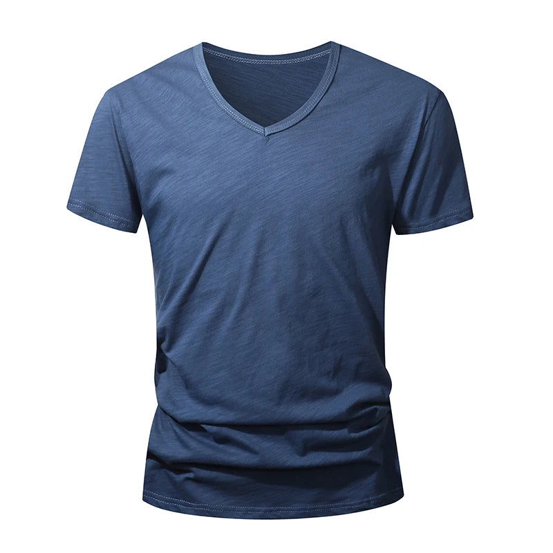 T-shirt homme 100% Coton Été Manches Courtes Hauts Tee Noir Blanc Vêtements Homme Doux Haute Qualité T-shirt Homme Décontracté
