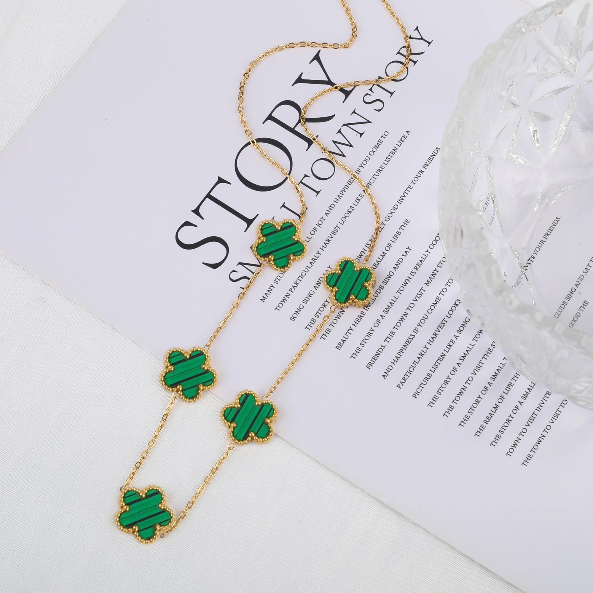 Promotion Chaude Acier Inoxydable Laser Cinq Feuilles Pétale Réglable Trèfle Bracelet Classique pour Femme Fille Bijoux de Marque Cadeau de Fête