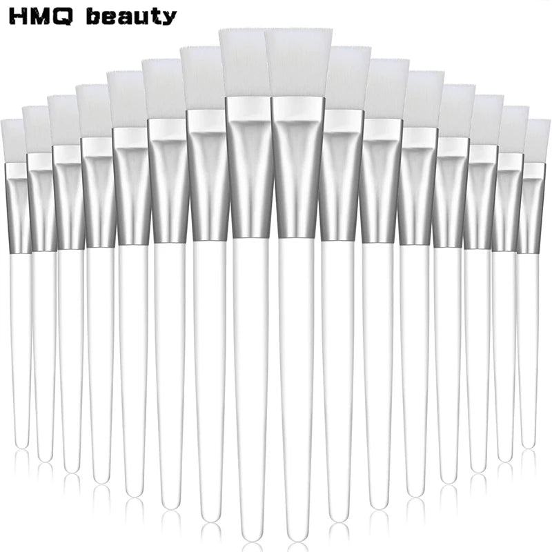 12 brosses/lot Masque Facial Poils doux Tige en Cristal Transparent Pinceau Applicateur Visage Outils de Maquillage DIY Soins de la Peau Salon Spa