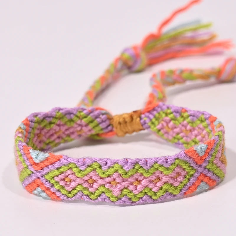 Bracelet d'amitié bohème tressé en corde pour femmes, style plage d'été, bijoux ethniques Nibir