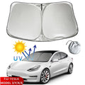 Pare-soleil de pare-brise pour Tesla Model Y 3 2017-2025 2026, couverture pare-soleil pliable pour vitre avant, protection thermique, accessoires de visière