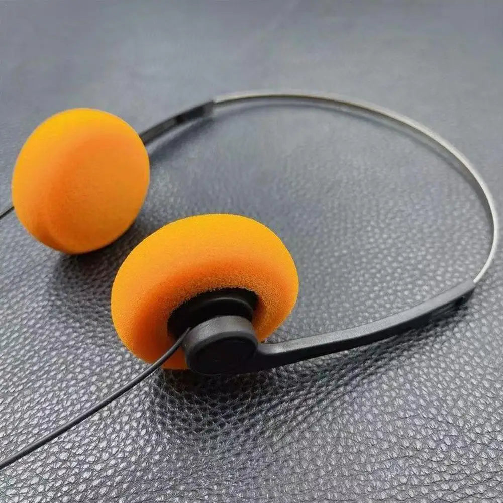 Casque audio à armature métallique Mp3 baladeur Rétro Portable Filaire Petit Casque Sport Mode Accessoire photo