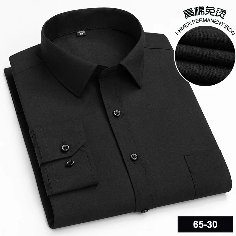 BAMBOOPLE Chemises à manches longues décontractées pour hommes, imprimé tendance, coupe standard, boutonnées, douces, pour homme, bureau, affaires, nouveau choix AE