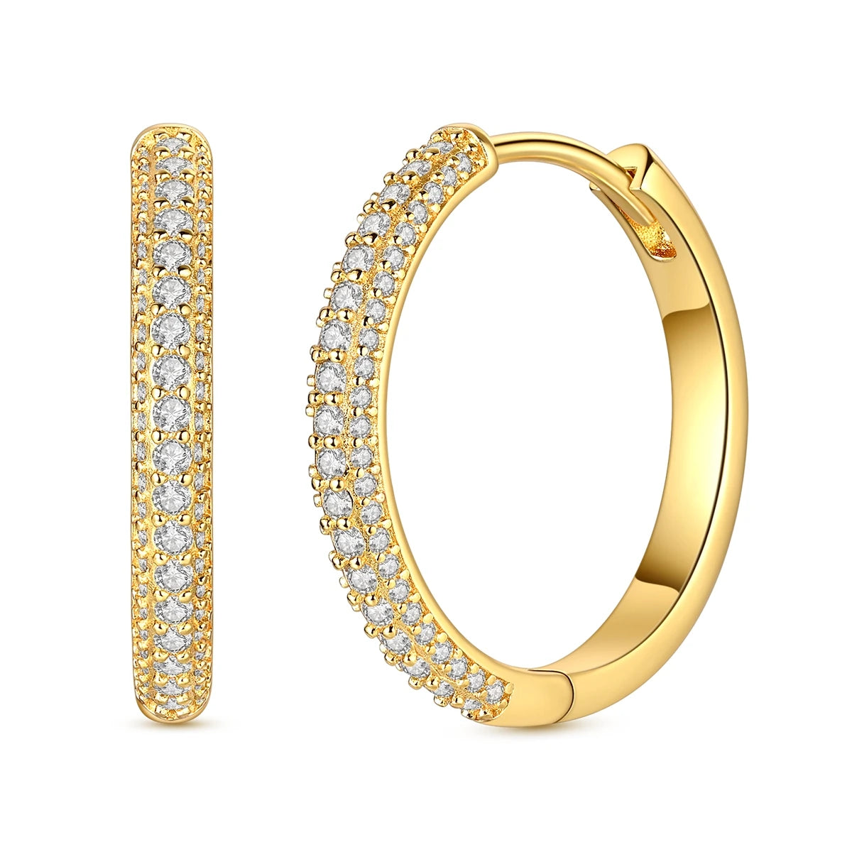 Boucle d'oreille Créole en Argent 925 pour Femme, Or Rose, Jaune, Pendientes Originales, Bijoux Minimalistes