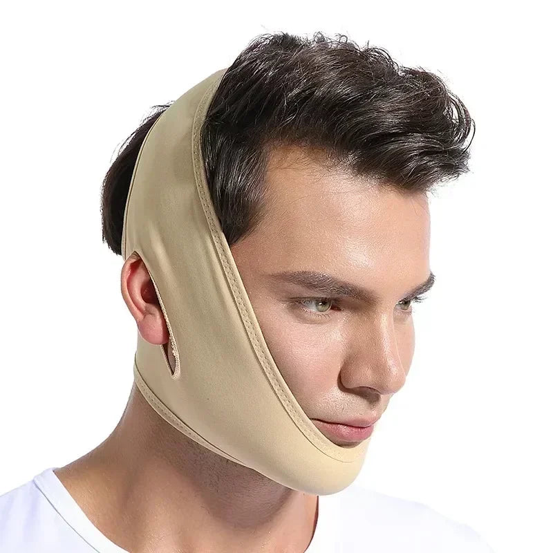 Masque Amincissant Visage Bandeau de Soin de la Peau Façonne, Soulève, Réduit le Double Menton, pour Hommes et Femmes