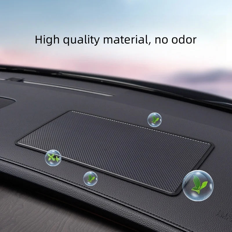 Tapis antidérapant de voiture CLY grand tapis antidérapant de console centrale de voiture Tapis de rangement pour accessoires de voiture, parfum, téléphone portable