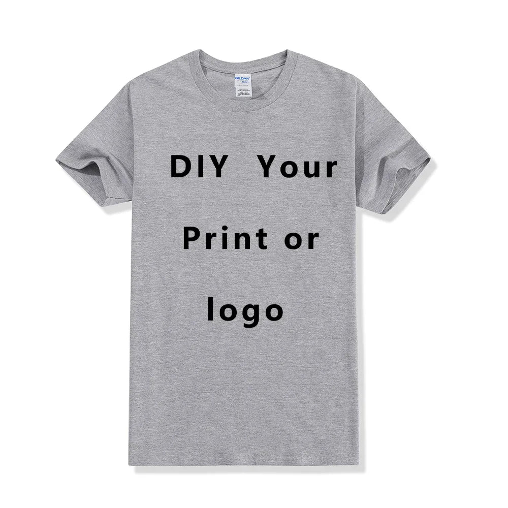 T-shirt personnalisé homme et femme, Créez votre propre logo, texte, photo, recto et verso, Les deux côtés offerts, Taille européenne, Coton, T-shirt personnalisé