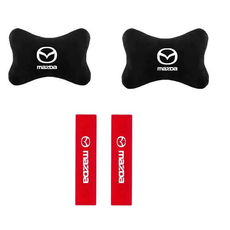 Appuie-tête de voiture, oreiller de cou, coussinets de ceinture de sécurité pour Mazda 3 CX5 6 BK GH 2 CX3 CX30 MX5 5 CX7 CX9 RX8 MX3 MS MP Accessoires Auto