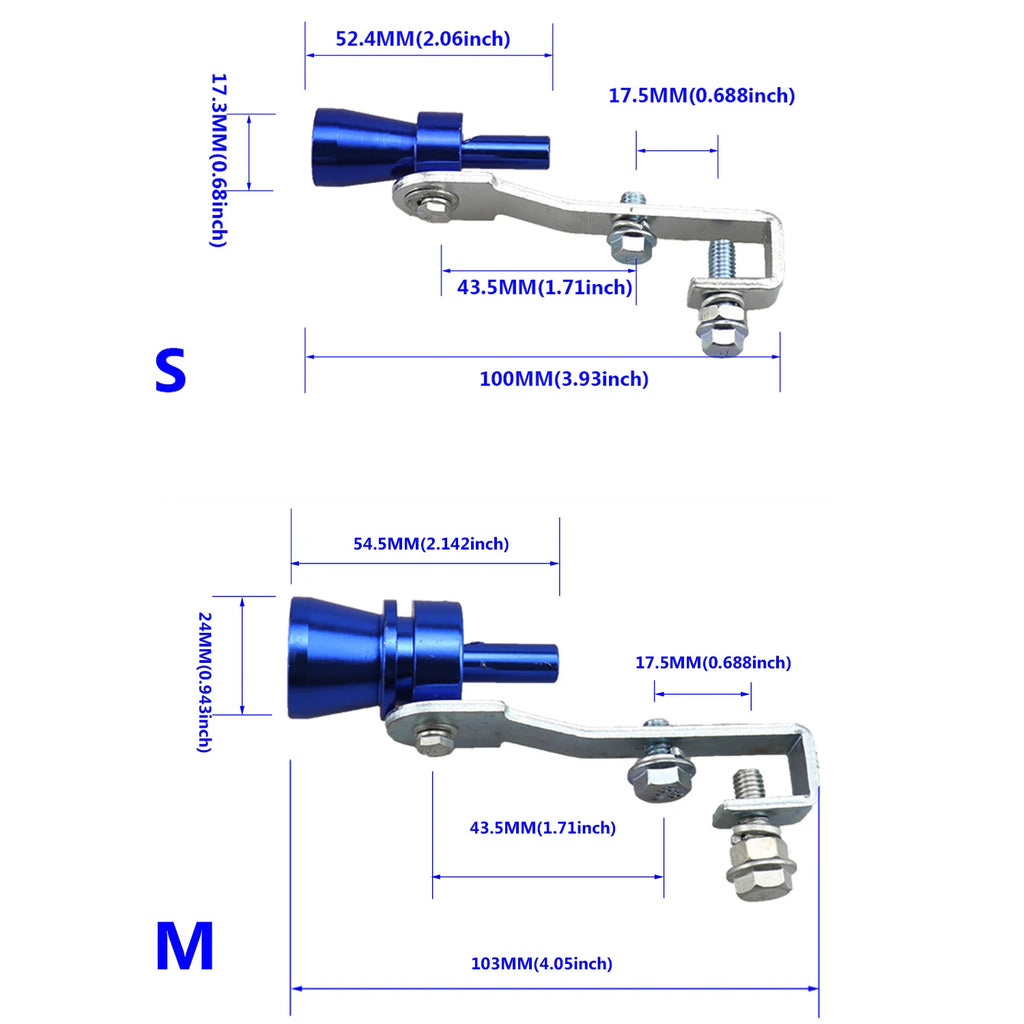 1 Sifflet Turbo, Sifflet d'Échappement Universel Turbo, Le Booster de Son Convient à la Plupart des Voitures, Berlines et Camions