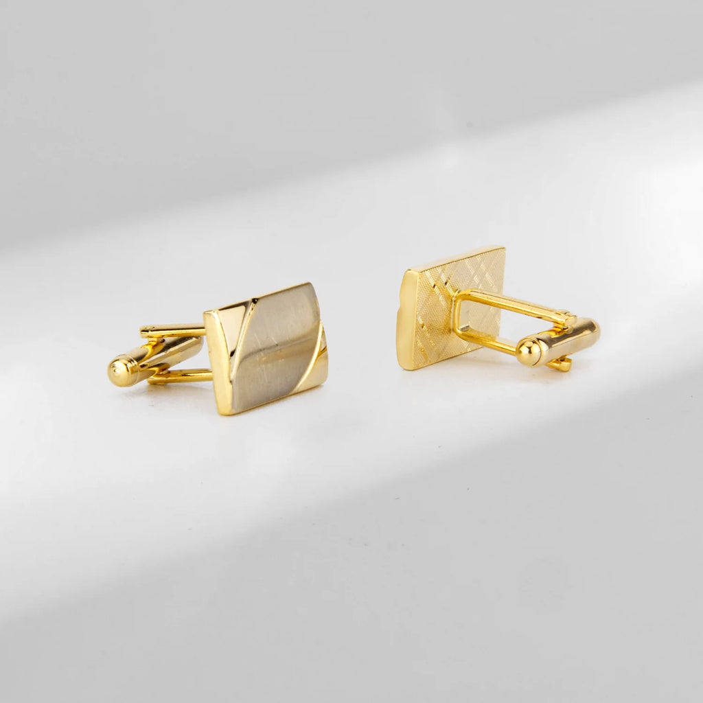 1Pair Square Man Shirt Cufflinks Copper Tie Clips & Cufflinks For Mens Luxury Wedding Guests Gifts Fashion Jewelry Men Cuffs
