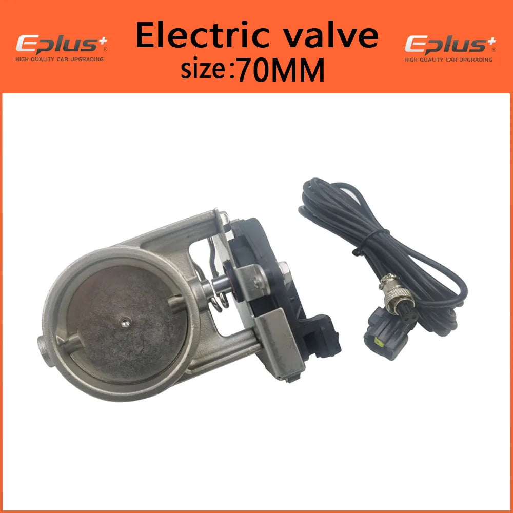 EPLUS Kit Électrique de Valve d'Échappement Universel pour Voiture, Mode Multi-angle 51 63 76MM, Télécommande et Boîtier de Contrôle