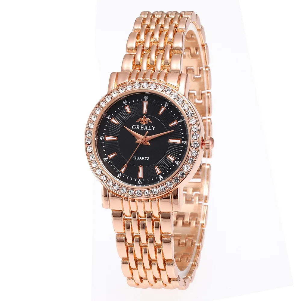 Nouvelles montres décontractées pour femmes, montre de mode de luxe pour amoureux, montre à quartz en acier inoxydable avec strass, cadeau pour hommes et femmes, montre-bracelet d'affaires