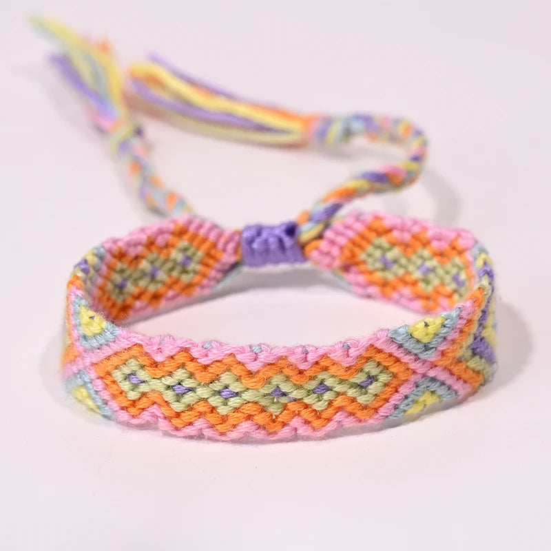 Bracelet d'amitié bohème tressé en corde pour femmes, style plage d'été, bijoux ethniques Nibir