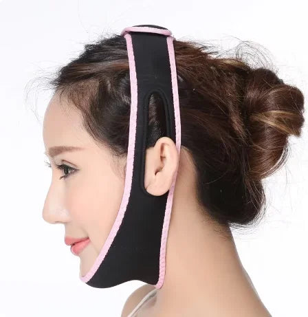 Masque Amincissant Visage Bandeau de Soin de la Peau Façonne, Soulève, Réduit le Double Menton, pour Hommes et Femmes