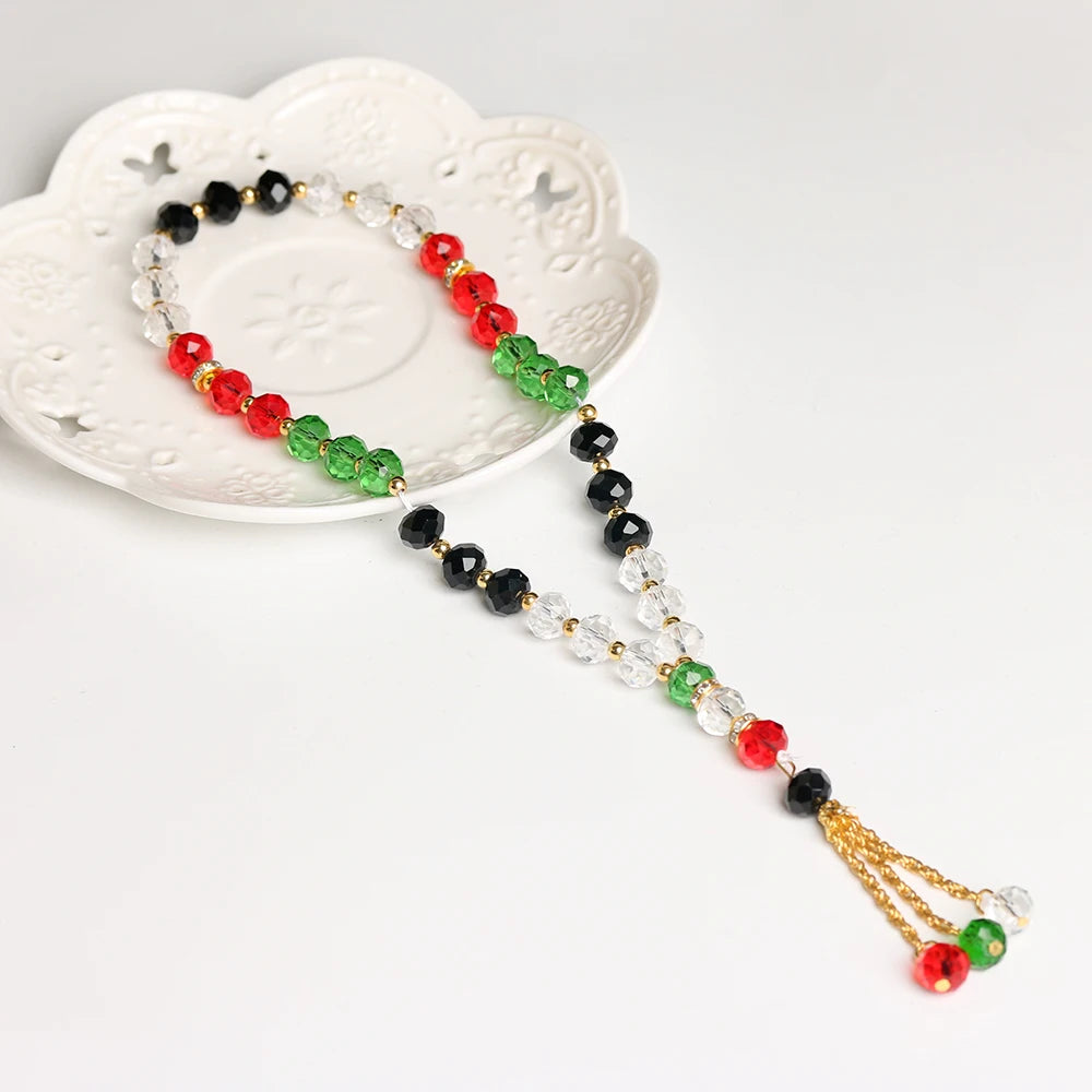Tasbih 33beads 10mm crystal bracelet Islamic prayer beads Muslim prayer Misbaha Praise beads for men or women Wholesale