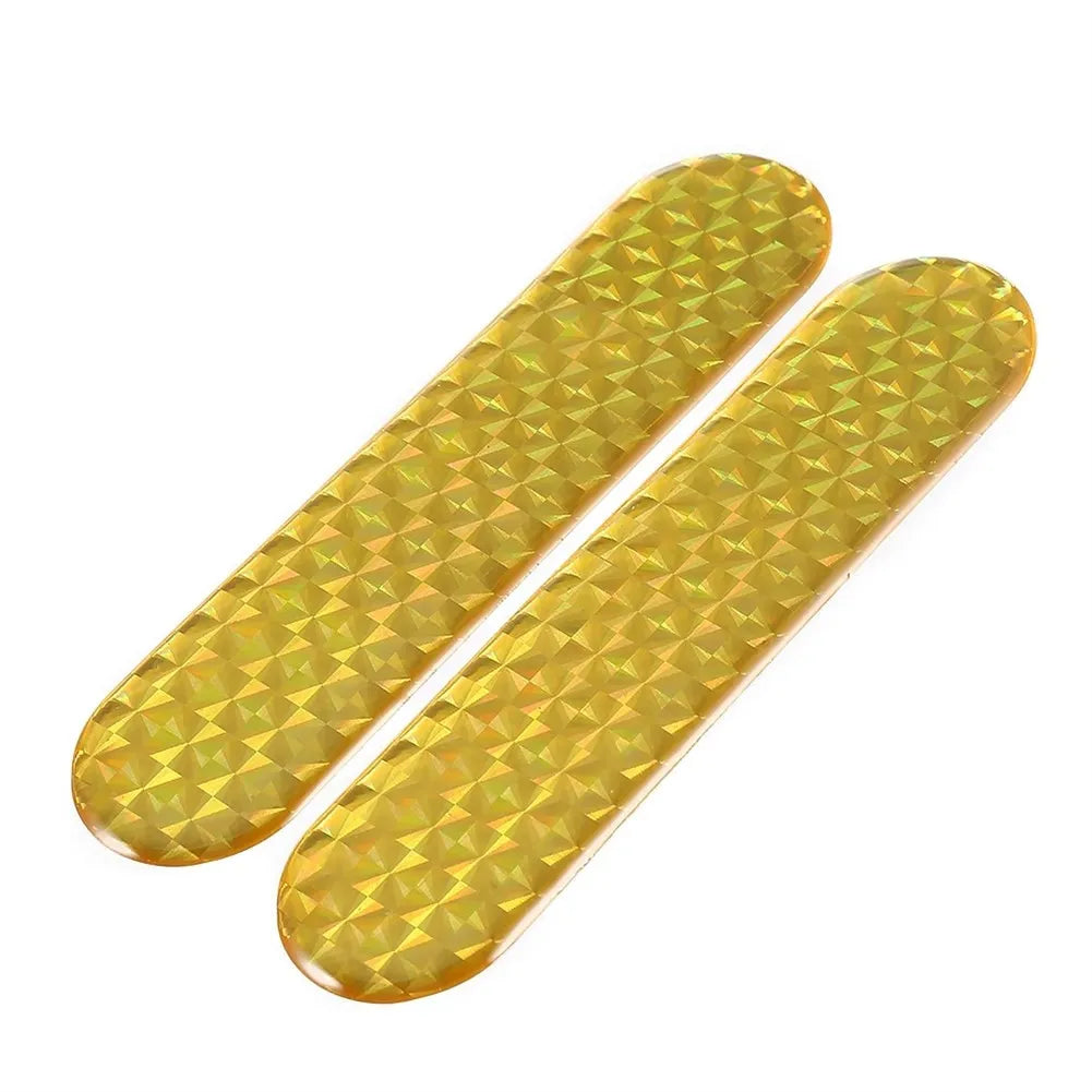 Autocollant pour sourcil de roue de voiture pour bord de porte Rouge/jaune/bleu Réfléchissant Bande réfléchissante Avertissement de sécurité Universel 2*