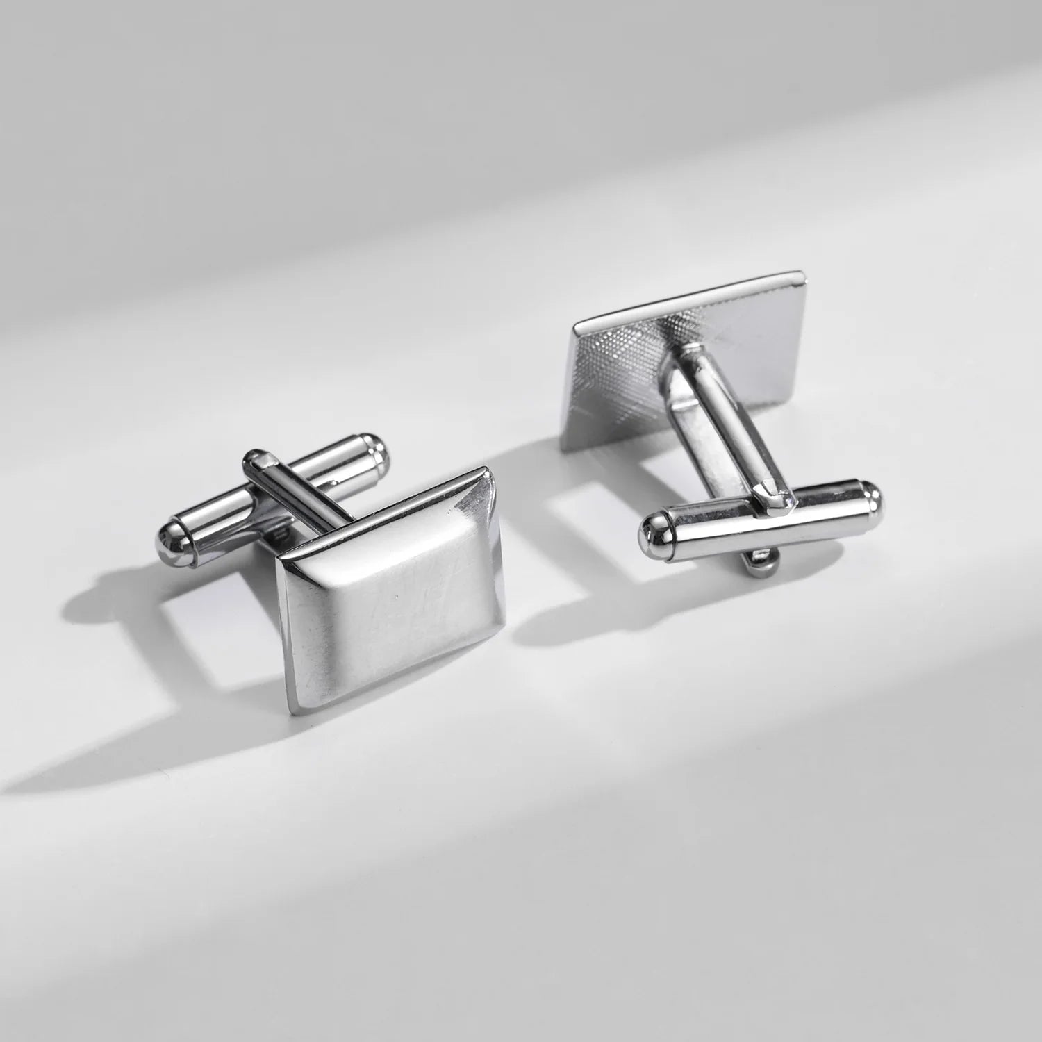1 Paire Boutons De Manchette Carrés En Cuivre Et Pinces À Cravate Pour Hommes, Cadeaux De Mariage De Luxe, Bijoux De Mode, Poignets Pour Hommes