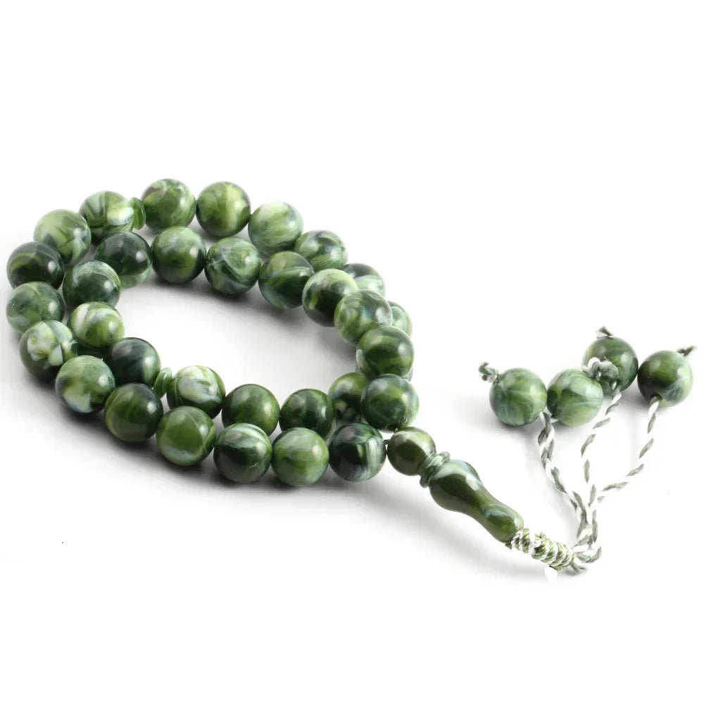 Yoga Bracelet 10 Styles Semi Precious Stone Prayer 14mm Round Rosary Bracelet Meditation Bracelet Muslim Ramadan Boho Jewelry