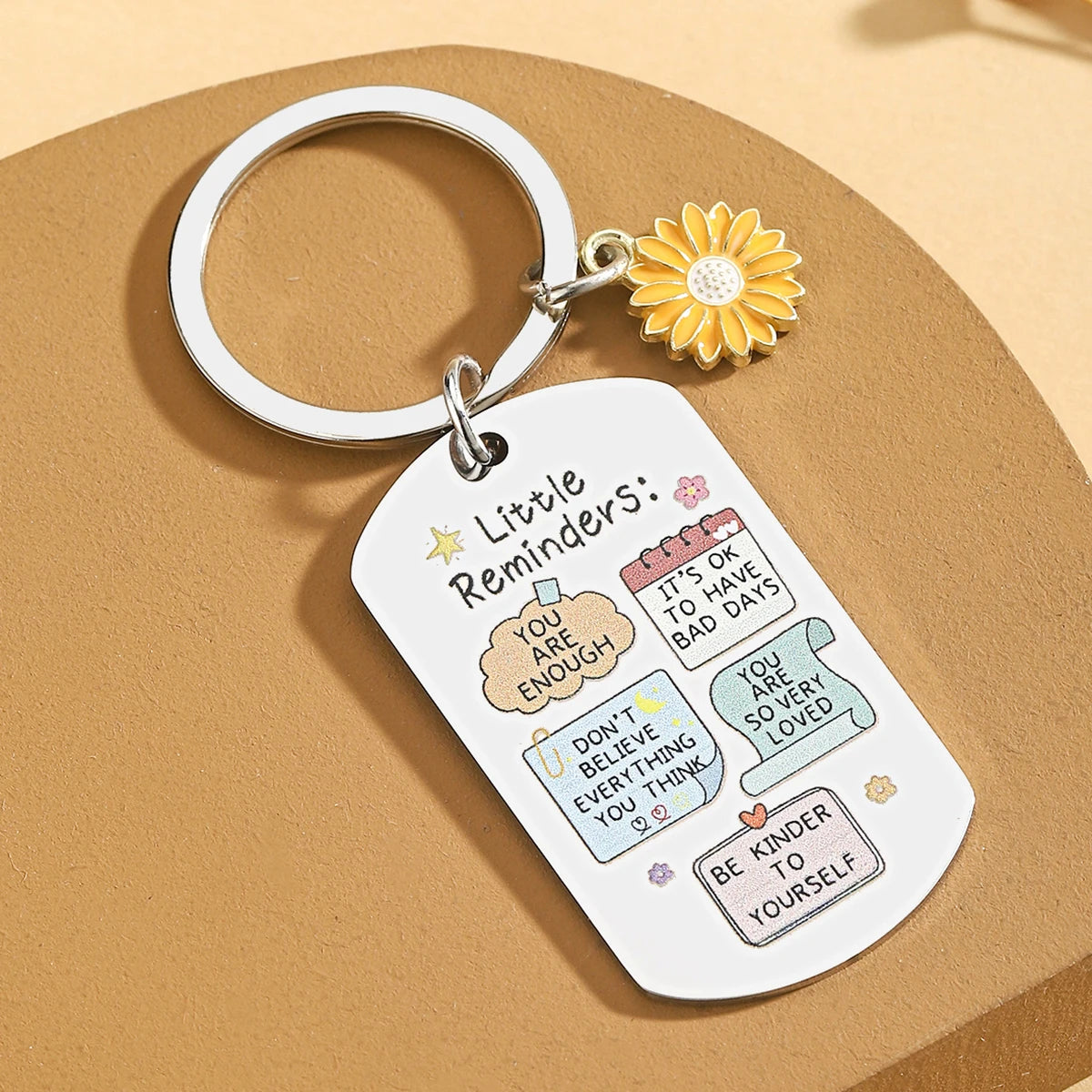 Porte-clés inspirant amusant - Porte-clés "Tu es suffisant", Porte-clés de rappel, Cadeaux inspirants pour hommes et femmes