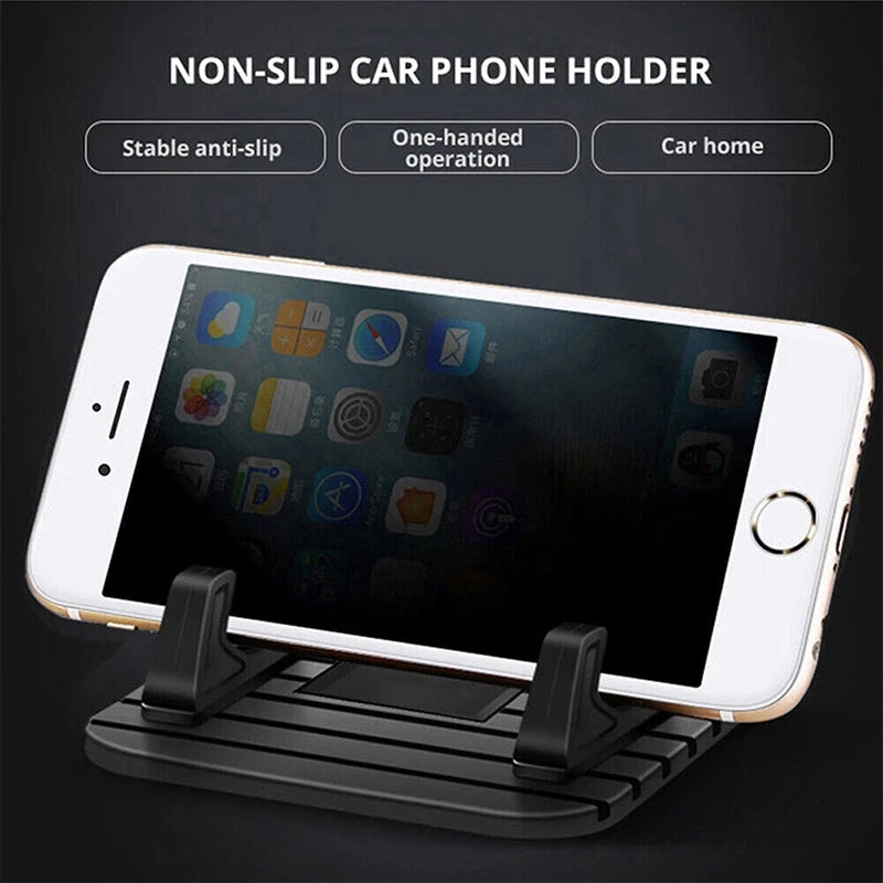Support de téléphone universel en silicone pour tableau de bord de voiture, tapis antidérapant, support de navigation GPS de bureau pour iPhone Samsung Huawei