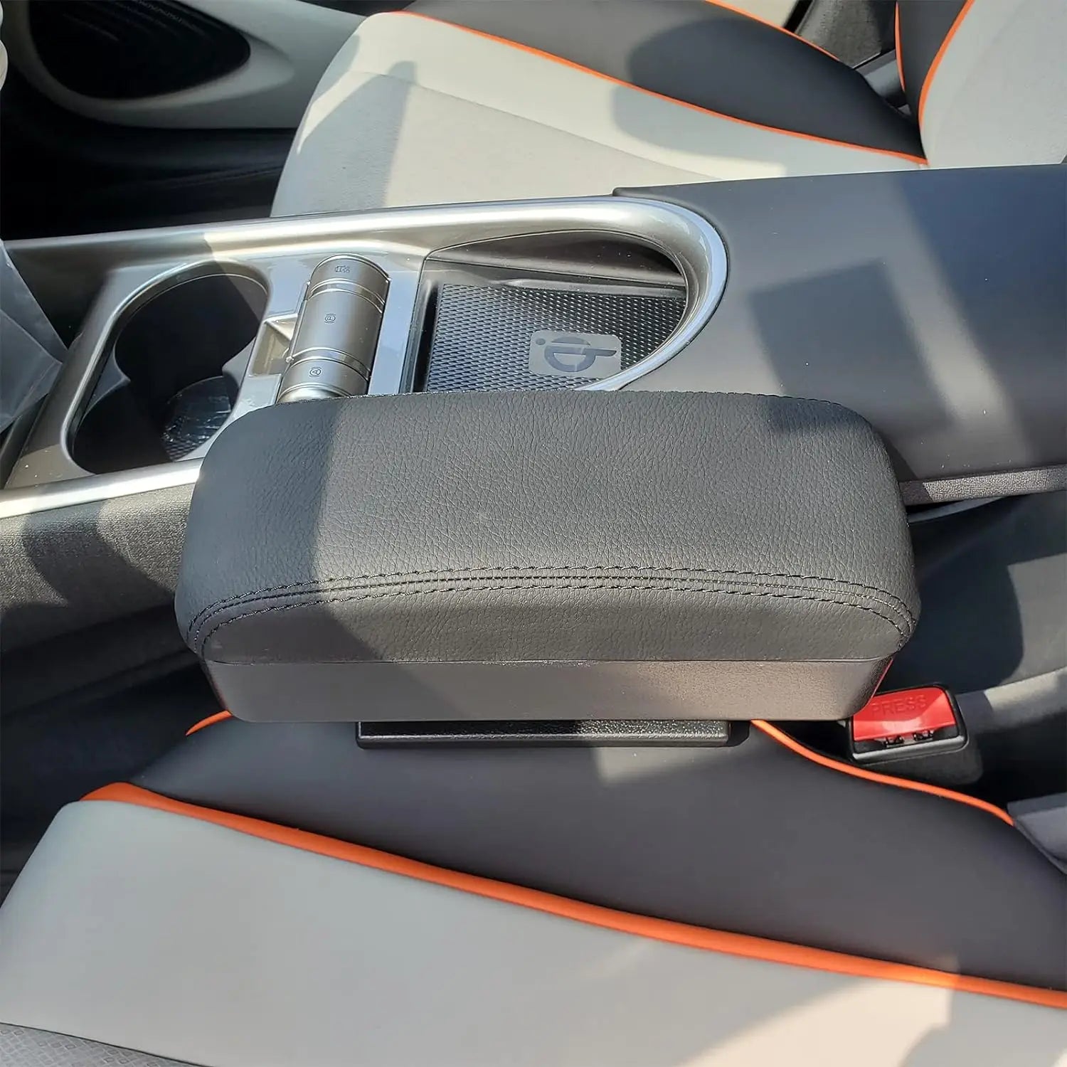 Boîte d'accoudoir de voiture, support de coude réglable, organiseur d'espace de siège, coussin compatible avec voitures, SUV, camionnettes, confort de conduite ergonomique