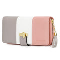 Portefeuilles zippés tendance dernier modèle, grands sacs à main pour femmes, porte-monnaie, portefeuille en cuir PU à 9 emplacements pour cartes