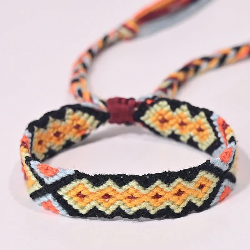Bracelet d'amitié bohème tressé en corde pour femmes, style plage d'été, bijoux ethniques Nibir
