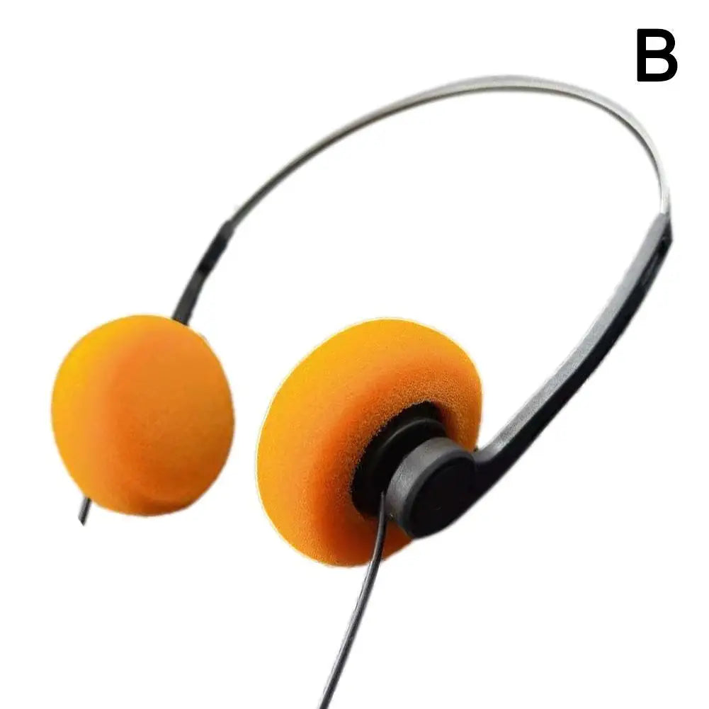 Casque audio à armature métallique Mp3 baladeur Rétro Portable Filaire Petit Casque Sport Mode Accessoire photo