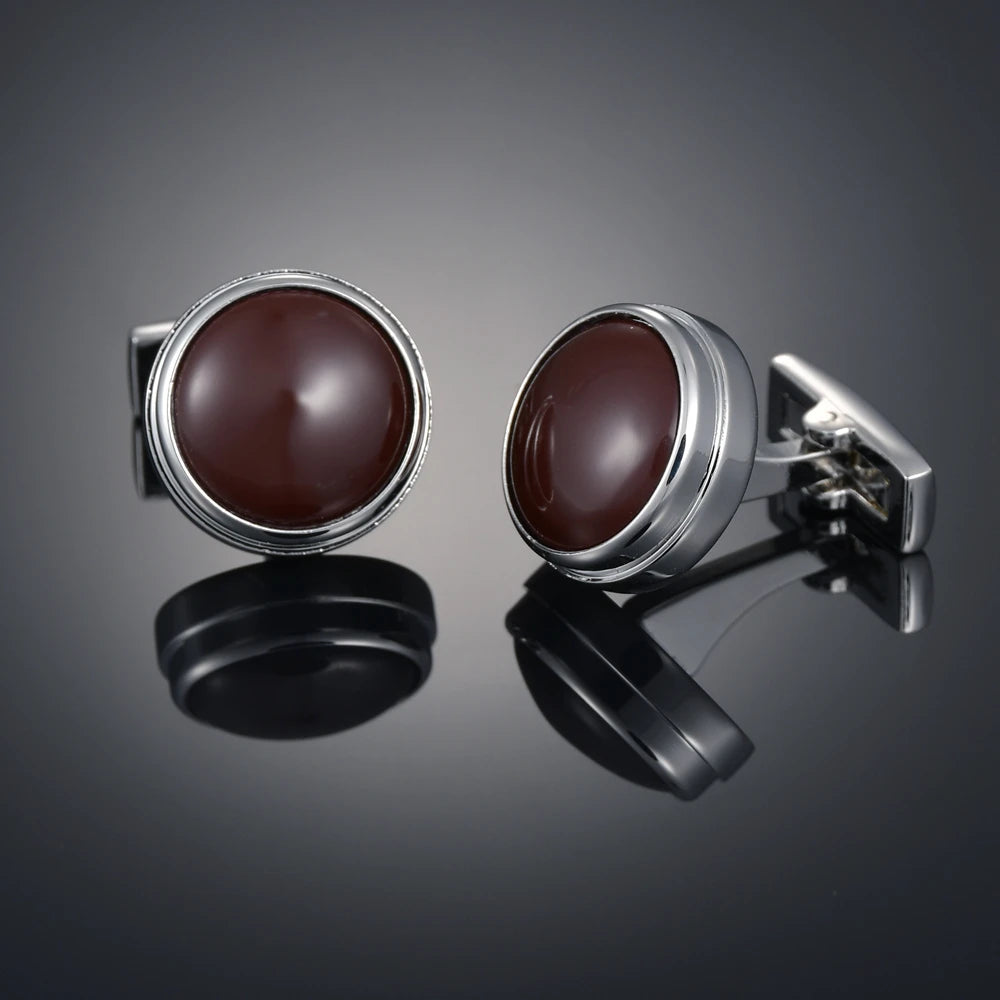 Nouveaux Boutons de Manchette de Luxe pour Hommes Marque de Bijoux Haut de Gamme Gemmes/Carrés/Couronne/Grille Chemises pour Hommes Boutons de Manchette