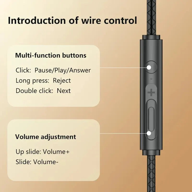 For Samsung 90° Jack Wired Gaming Headset HiFi Surround Sound With Mic Type C 3.5mm Music Headphones For Galaxy S25 24 iPhone 17