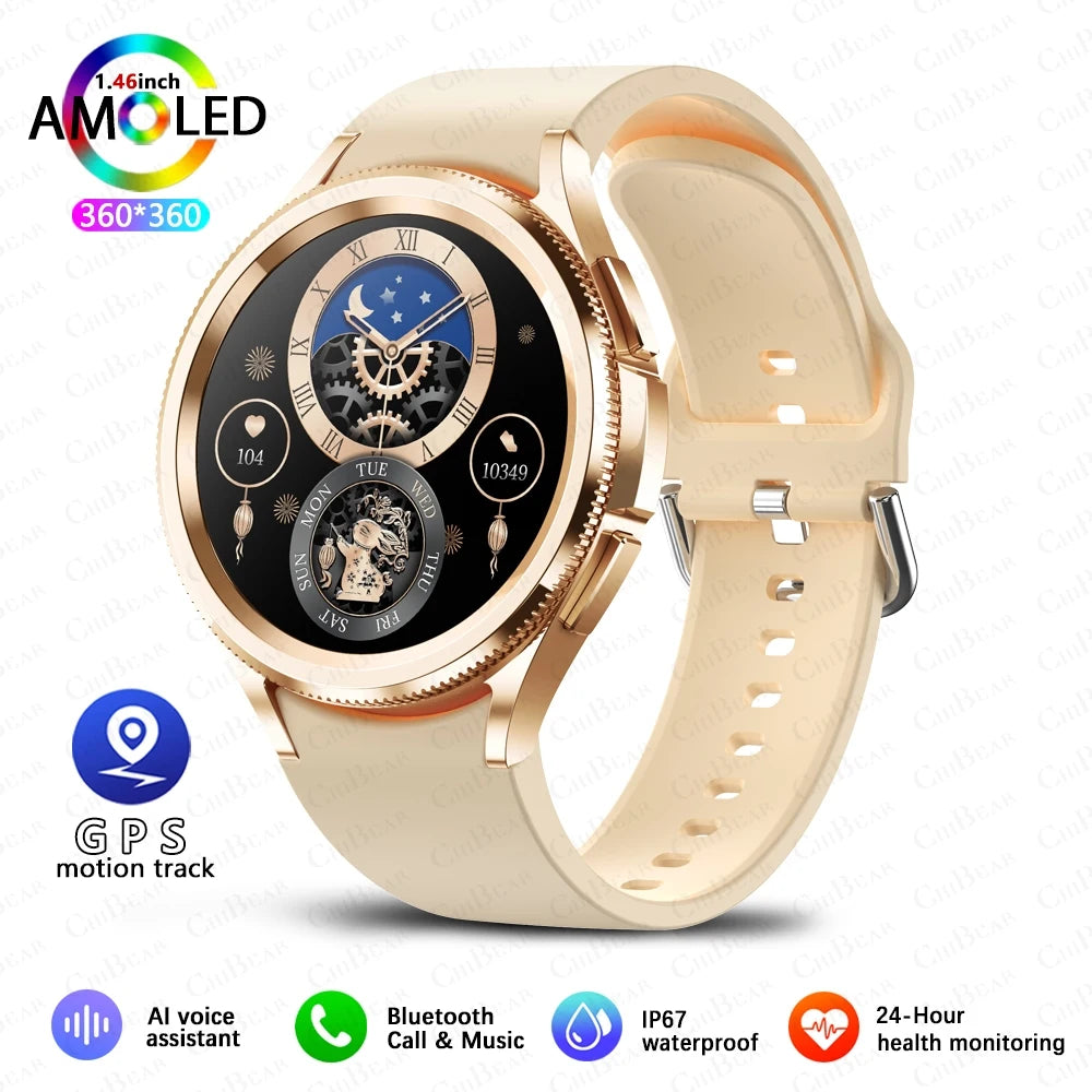 2025 Nouvelle montre connectée intelligente 6 pour hommes, sports de plein air, plus de 100 modes sportifs, montre étanche IP68, écran HD AMOLED, Smartwatch Android IOS