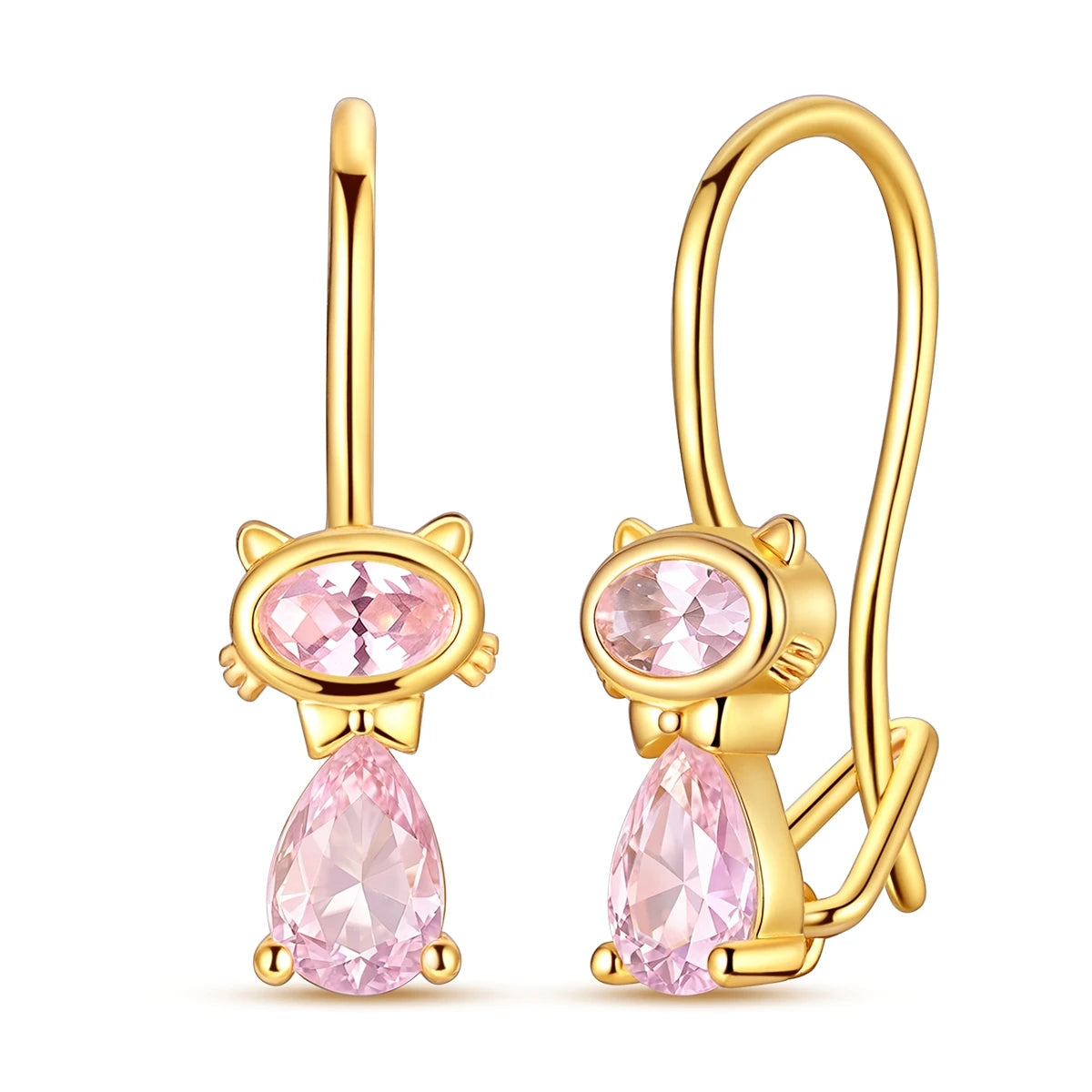Boucle d'oreille Créole en Argent 925 pour Femme, Or Rose, Jaune, Pendientes Originales, Bijoux Minimalistes