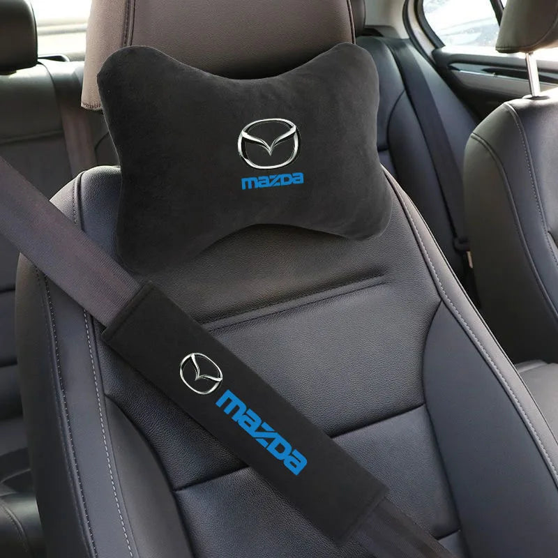 وسادة حماية للرقبة ومسند الرأس لأحزمة أمان السيارة لمازدا 2 3 5 6 8 CX5 CX-5 CX-7 CX-9 MX-5 ATENZA Axela