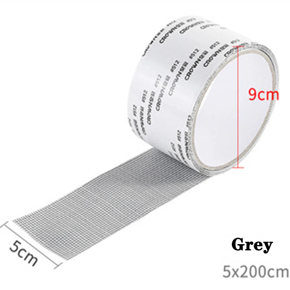 Ruban de réparation moustiquaire fenêtre étanche 1 pièce facile à appliquer – Gardez les moustiques à l'extérieur avec notre patch maillé autocollant anti-insectes