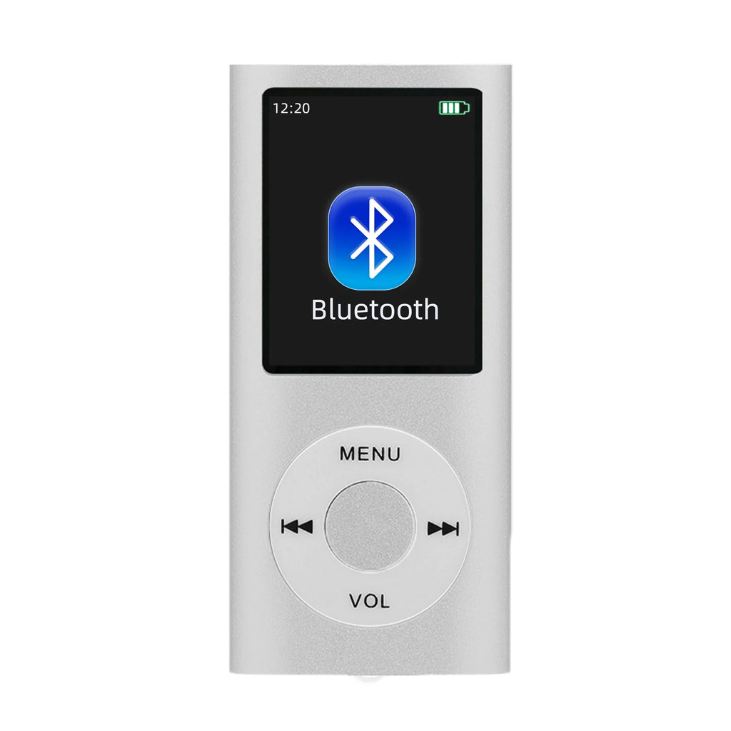 Lecteur MP3 avec écouteurs, câble de données, design élégant, multifonctionnel, son sans perte, écran LCD mince de 1,8 pouces, lecteurs de musique MP3 portables