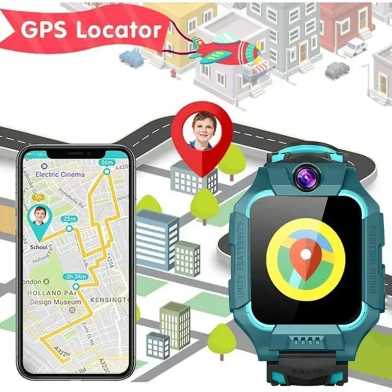 VIVO Q19 Children Kids Smart Watch SOS Phone Call Location Tracker Anti-Lost Camera Touch Screen Waterproof Student Wristwatch