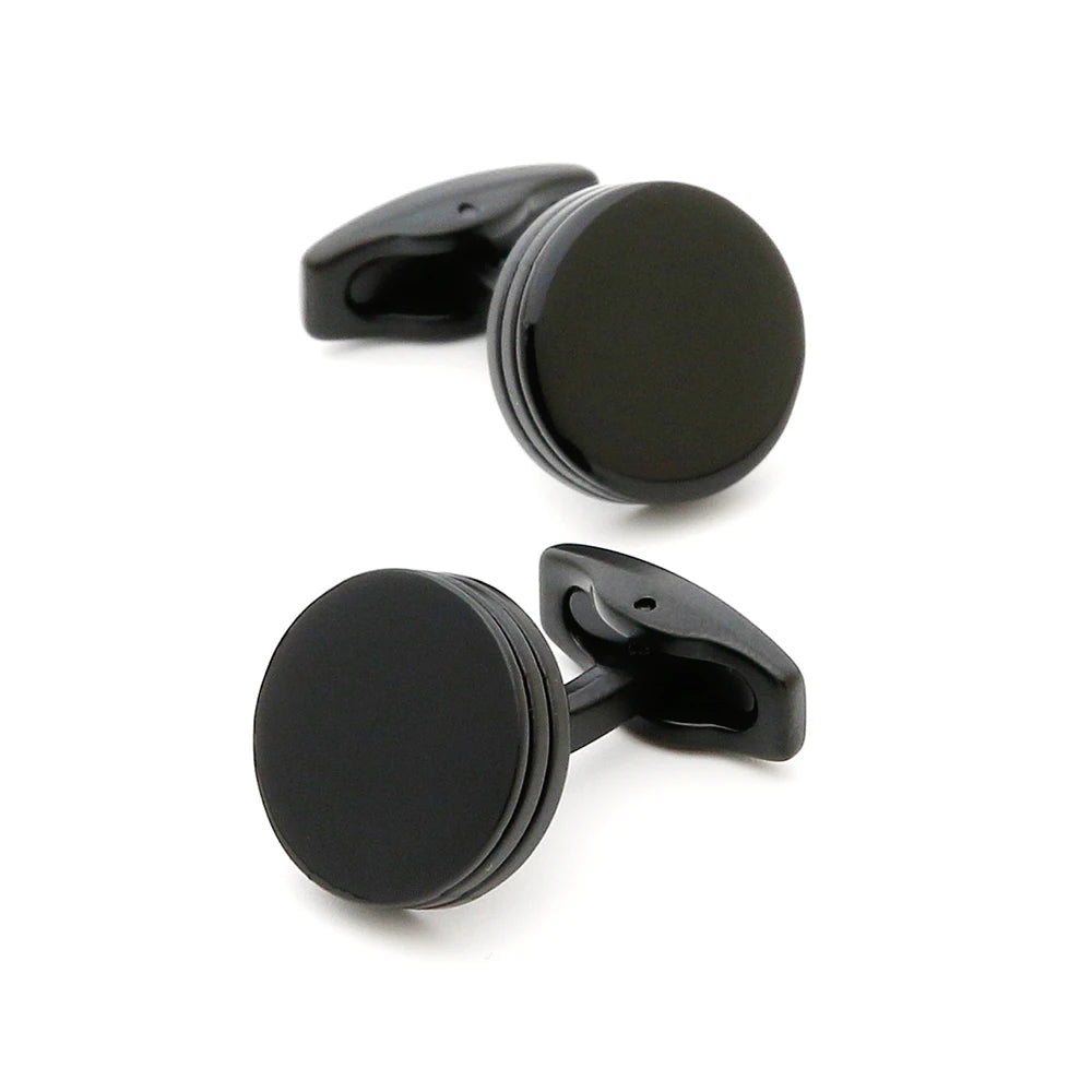 أزرار أكمام رجالية 2022 TOMYE XK22S055 كاجوال شخصية أزياء مستديرة سوداء رسمية أزرار أكمام قمصان فستان هدايا زفاف