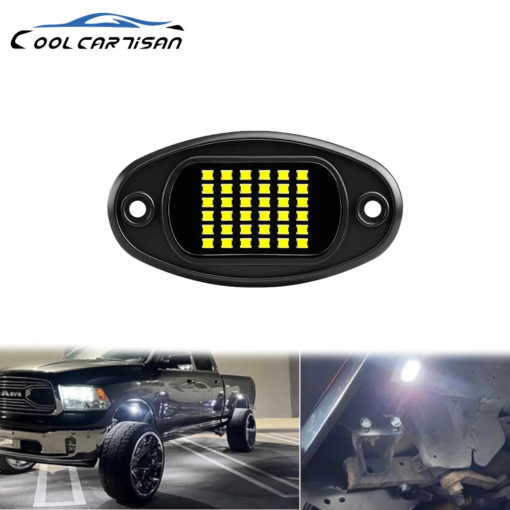 1x Feu de navigation de voiture moto pour fixation 36smd LED Décoratif Châssis 4x4 Tout-terrain Camion SUV Rock 12v Lumière d'ambiance