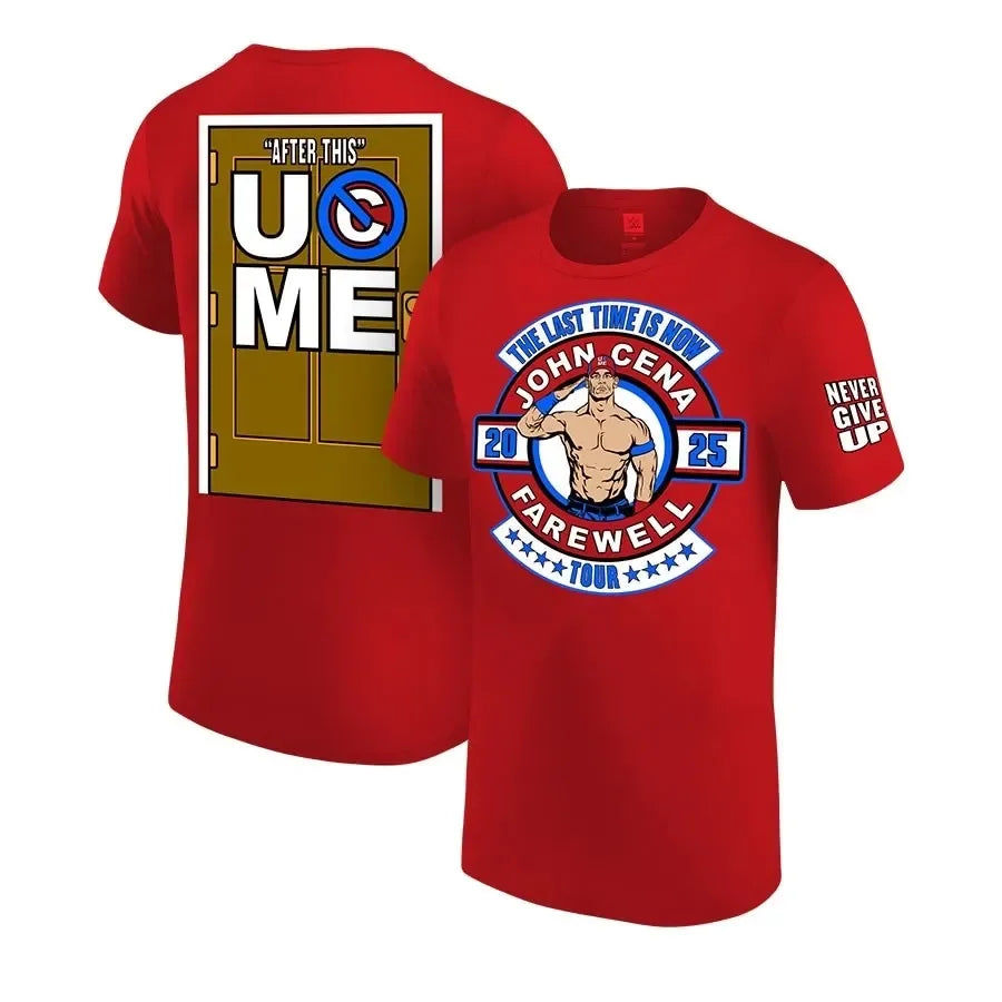 T-shirt homme bleu clair John Sena farewell tour Toronto Haut de sport respirant et à séchage rapide pour l'été